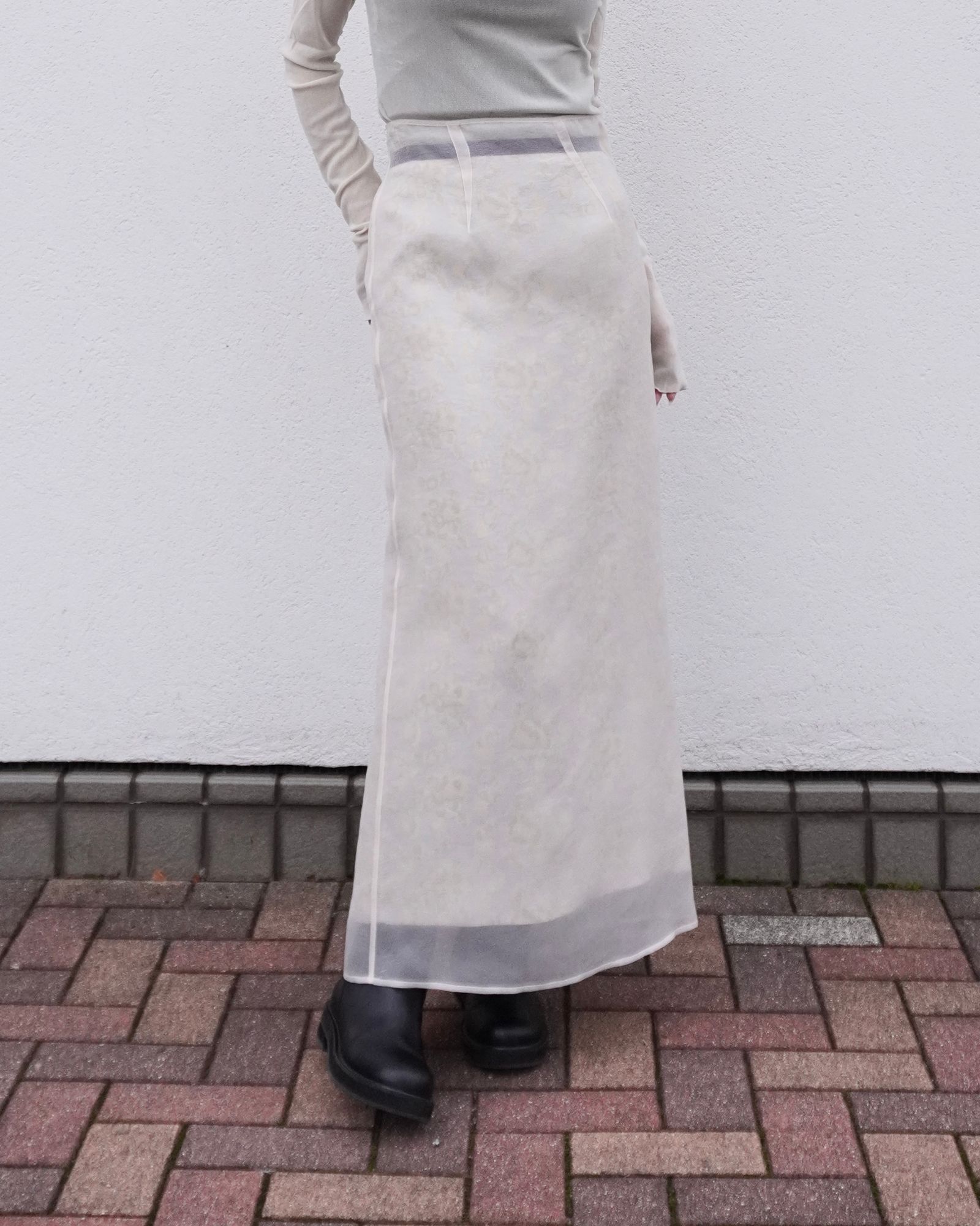 Louise jacquard skirt / ルイーズジャカードカート (イエロー)