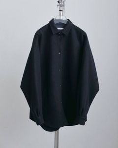 ウールオーバーシャツ (ネイビー) Wool Over Shirts (Navy) / 26AW 【6月29日まで期間限定予約】
