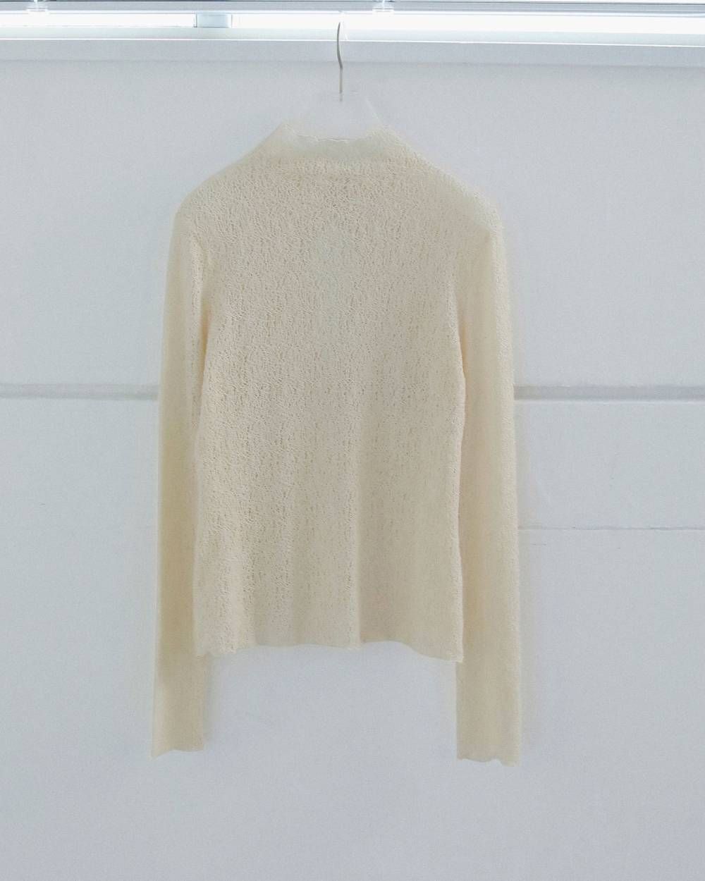 ラッセルレース タートルニット (アイボリー) Raschel Lace Turtle (Ivory) / 26AW 【6月29日まで期間限定予約】