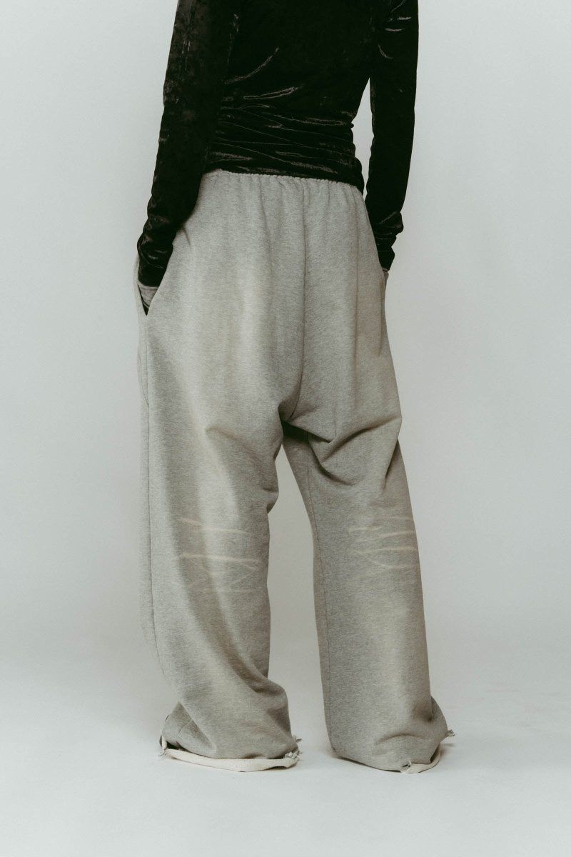 wide-leg sweatpants(unisex) / ワイドレッグ スウェットパンツ (グレー) / 25AW