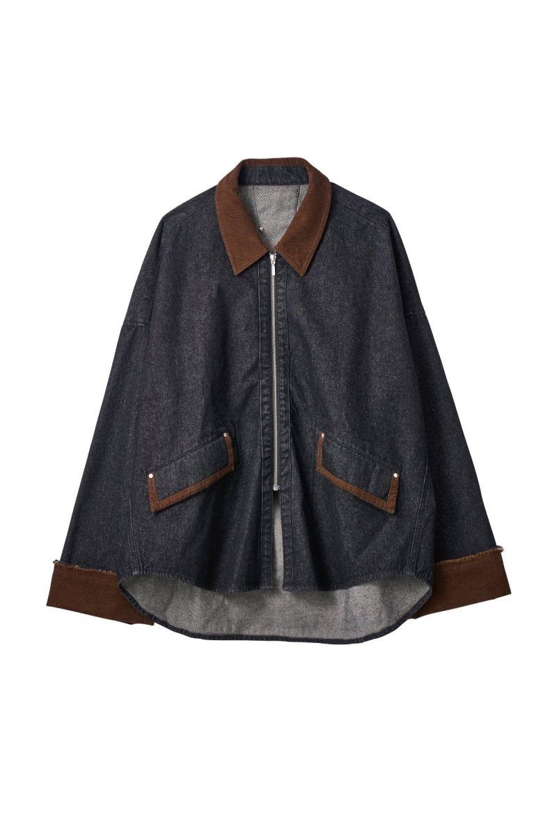 denim over shirt jacket(unisex) / デニムオーバーシャツジャケット (ブラック) / 25AW