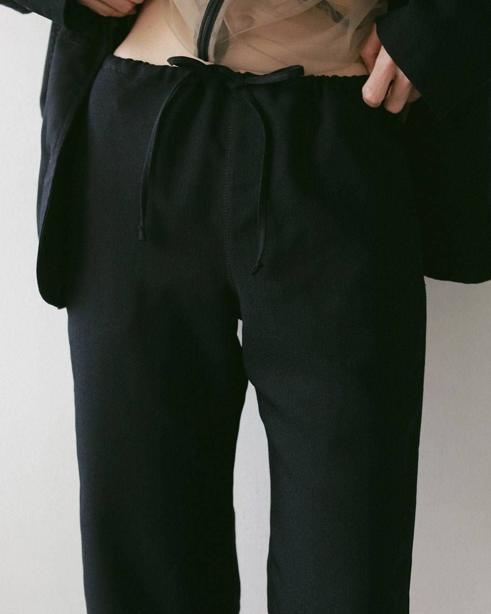 ツイードメッシュ カプリパンツ (ネイビー) Tweed Mesh Capripants (Navy) / 27SS