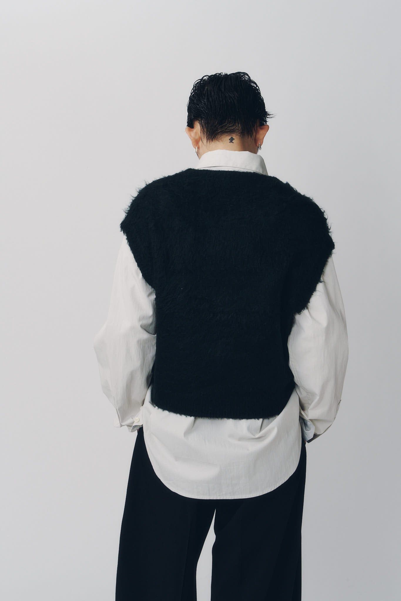 アーガイルニットベスト (ブラック) argyle knit vest (Black) / 26AW