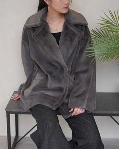 【25AW】BOA MIDDLE COAT / ボアミドルコート (グレー)