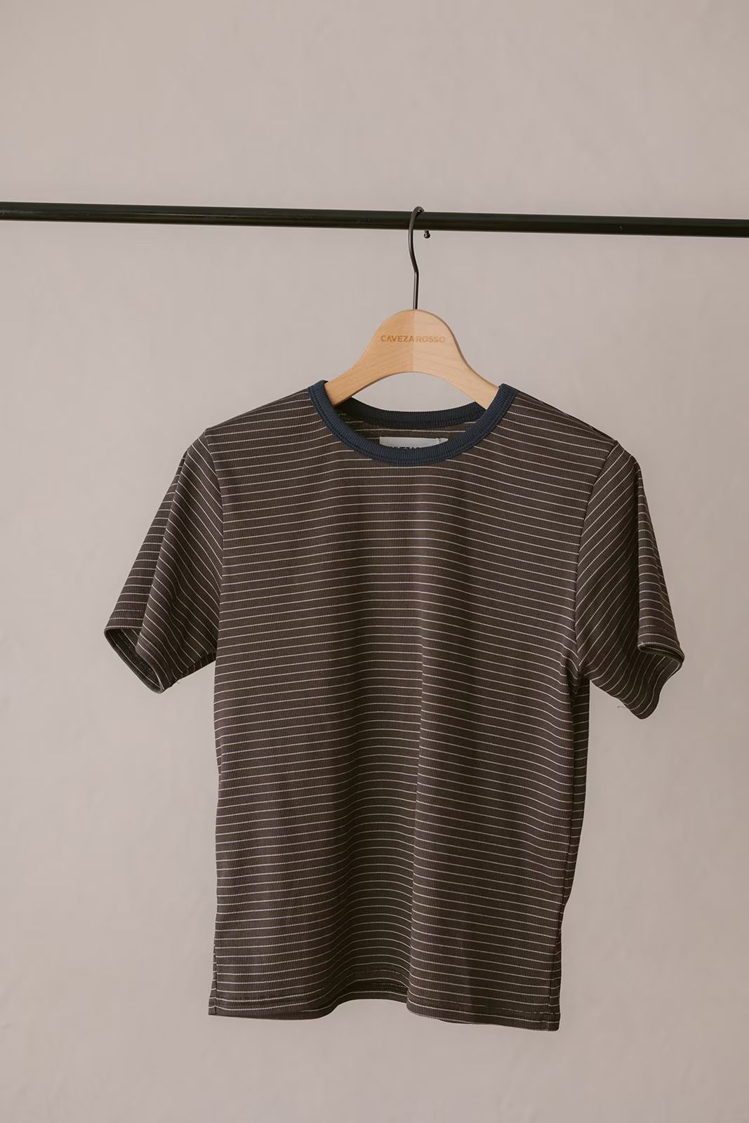 コンフォートスリムボーダーTシャツ (ブラウン) Slim Border T-shirt (Brown /  26SS