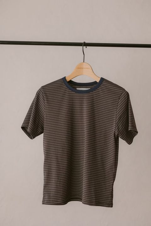 コンフォートスリムボーダーTシャツ (ブラウン) Slim Border T-shirt (Brown /  26SS
