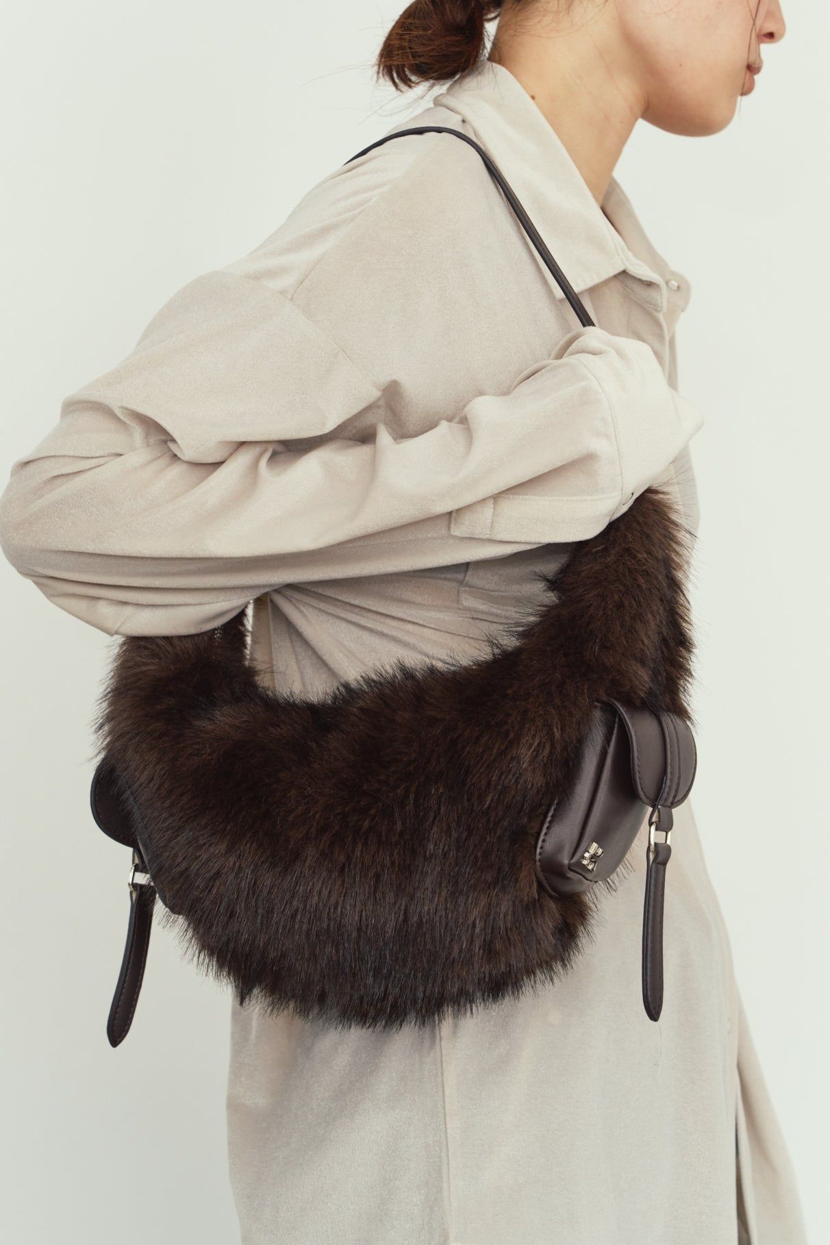 ファーバッグ (ダークブラウン) fur bag (Darkbrown) / 26AW