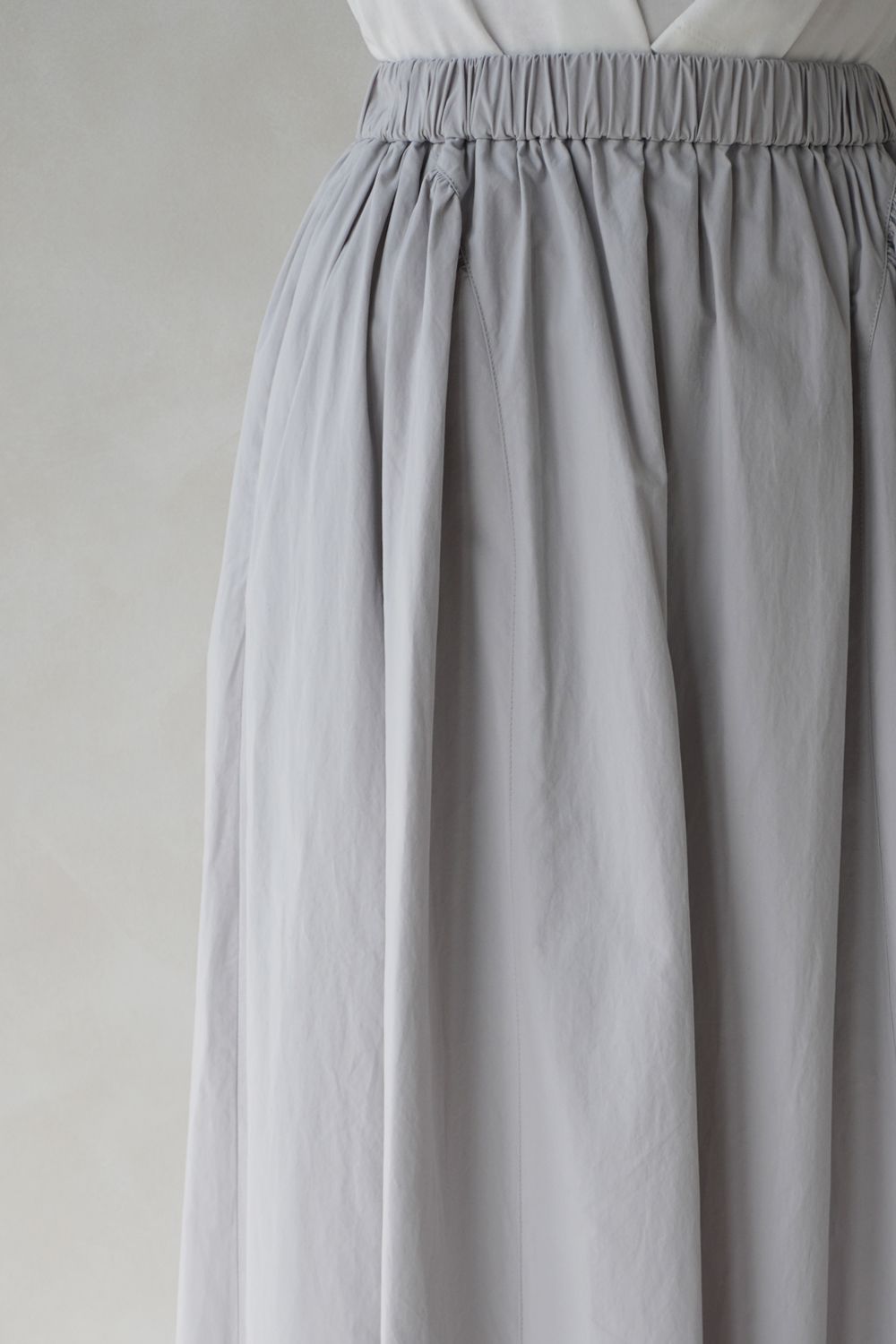 CASA FLINE - COTTON GATHER VOLUME SKIRT / コットンギャザーボリュームスカート (ブラック ...