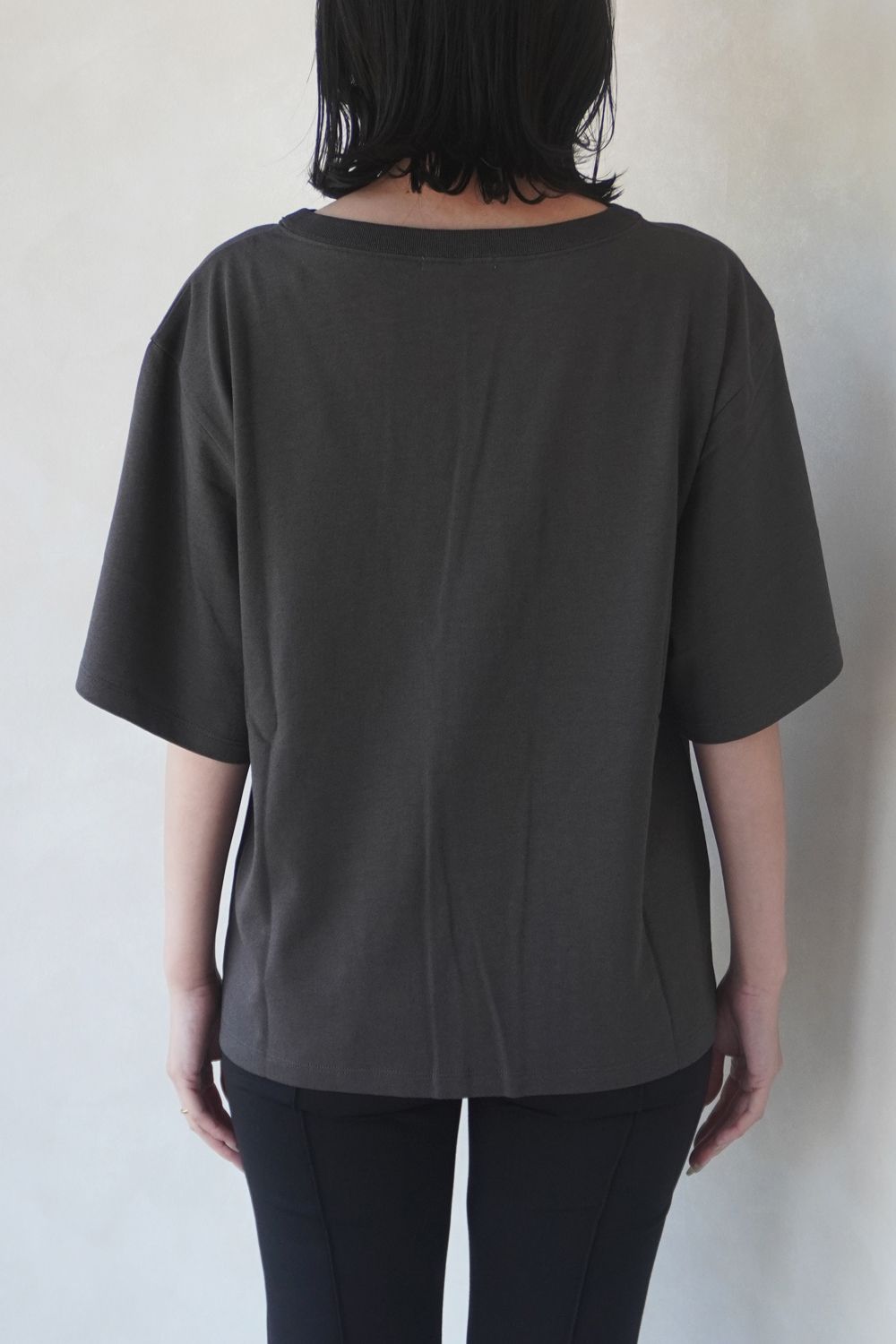 COTTON RELAX T-SHIRT / コットン リラックスTシャツ (チャコール)