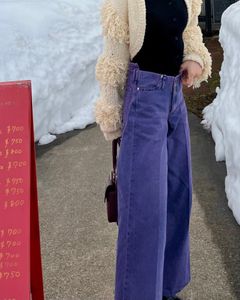 【25SS】WIDE JEAN TROUSERS / ワイドデニムトラウザーズ (パープル) / レディース