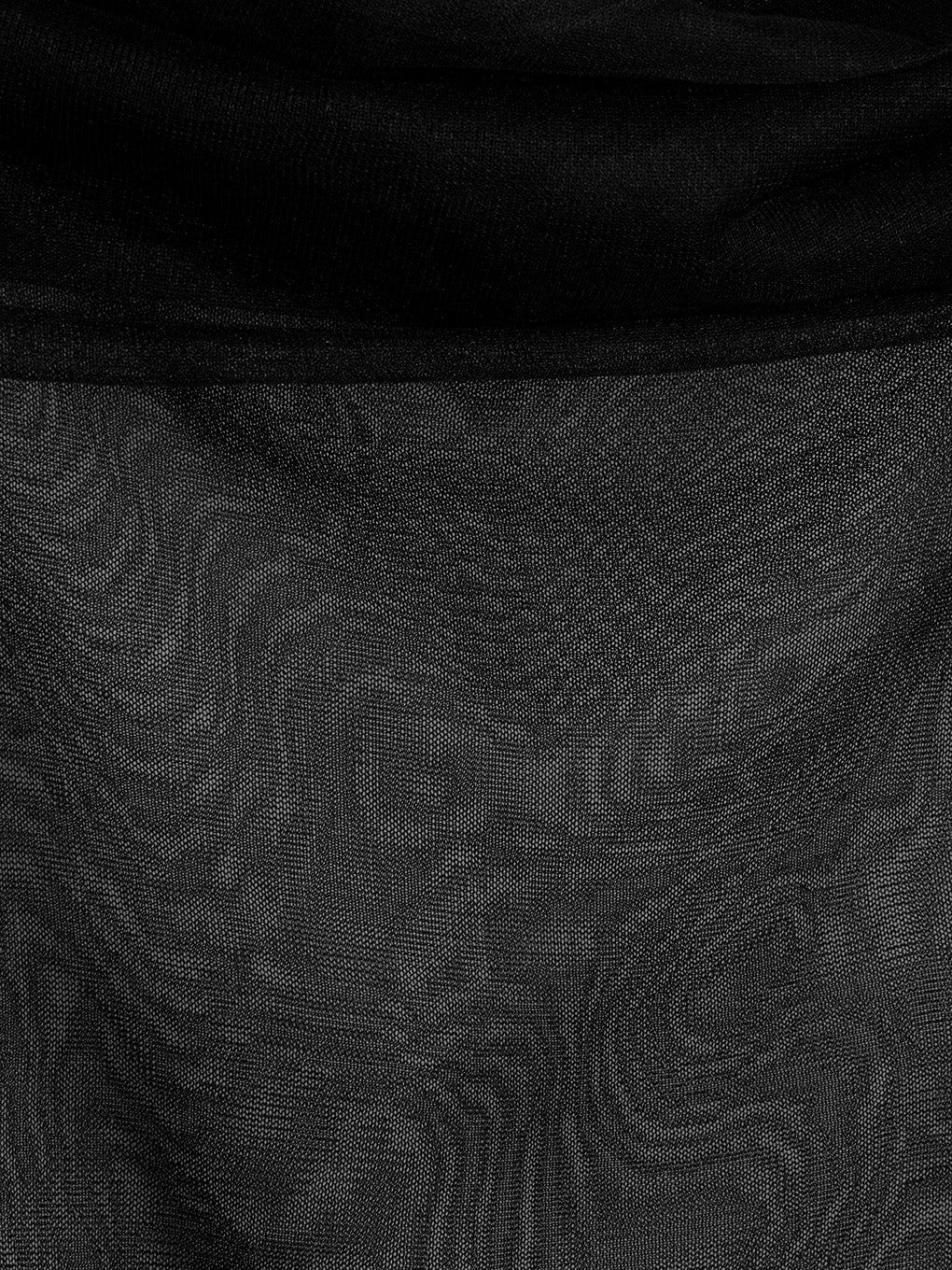 SHEER OFF SHOULDER KNIT / シアー オフショルダーニット (ノワール)