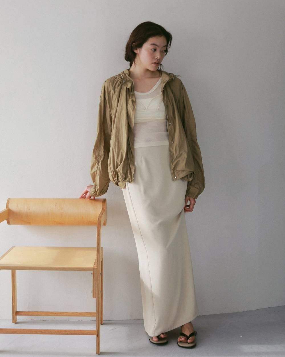 ウールタンクトップ (アイボリー) Wool Rib Tanktop (Ivory) / 27SS