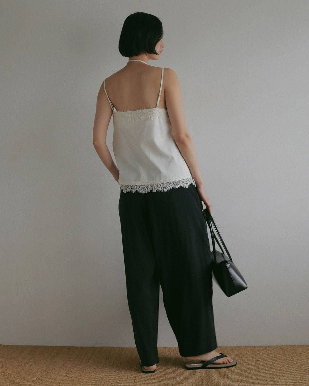 ツイルレース キャミソール (アイボリー) Twill Lace Camisole (Ivory) / 27SS