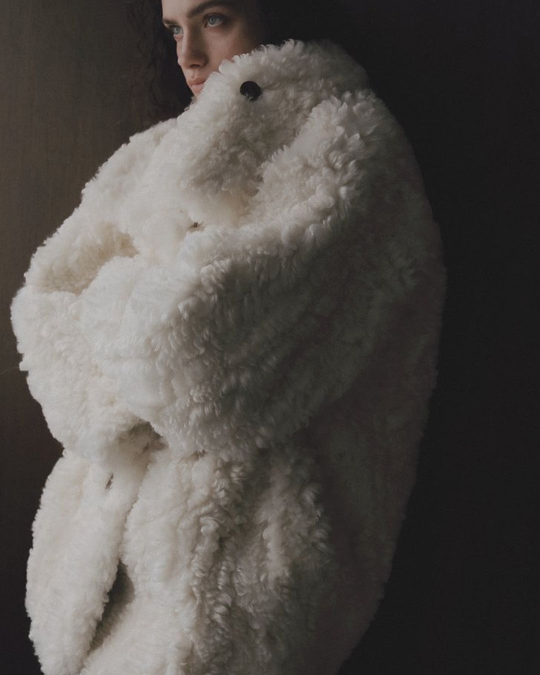【先行予約】【26TH-03】ムートンリバーシブルコート (アイボリー) Mouton Reversible Coat (Ivory) /  エコファー  /  フェイクファー 【受注期間6/14 23:59まで】