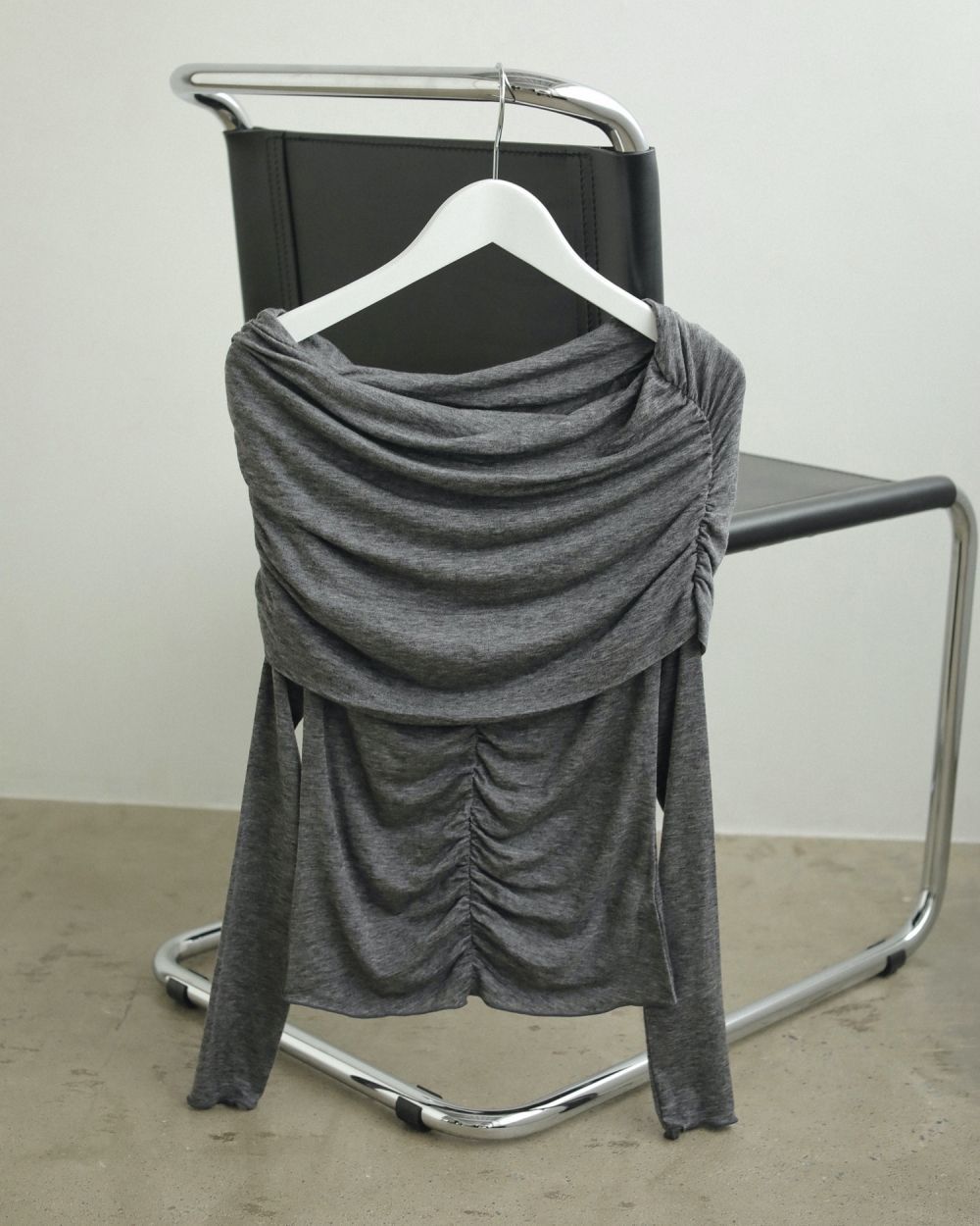 Loop Fringe Knit / ループフリンジニット (チャコールグレー)