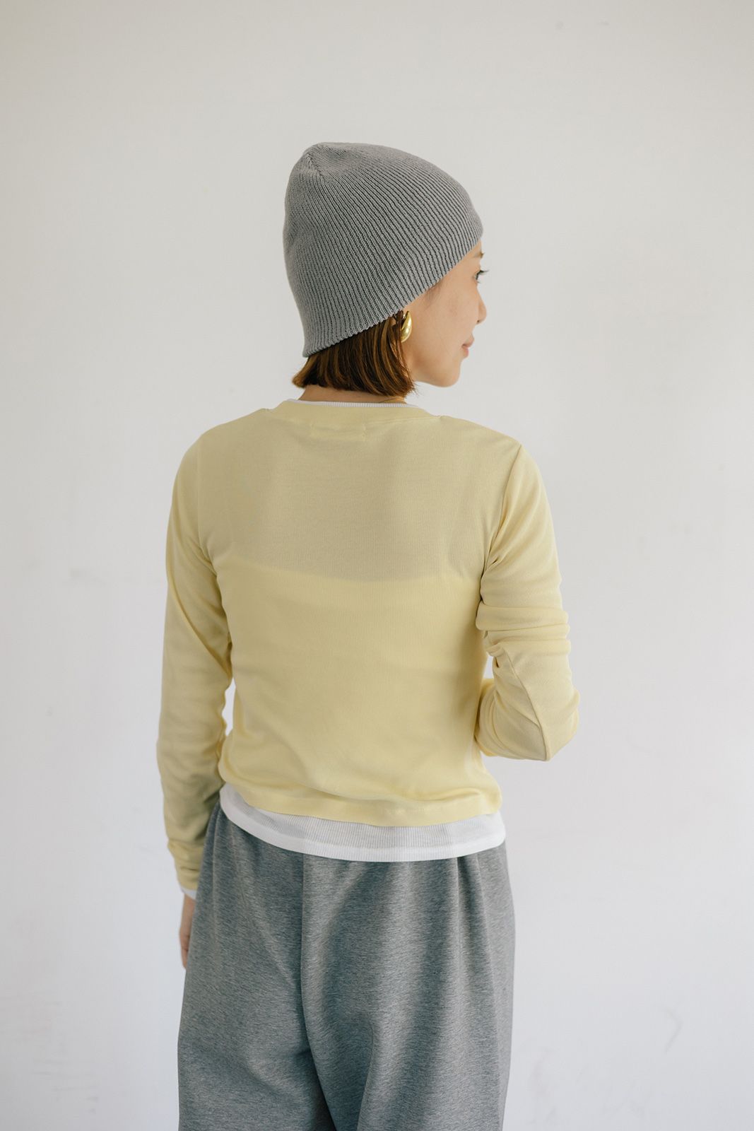 レイヤードライクロンT (イエロー) Layered Long Sleeve T-shirt (Yellow) / 26AW