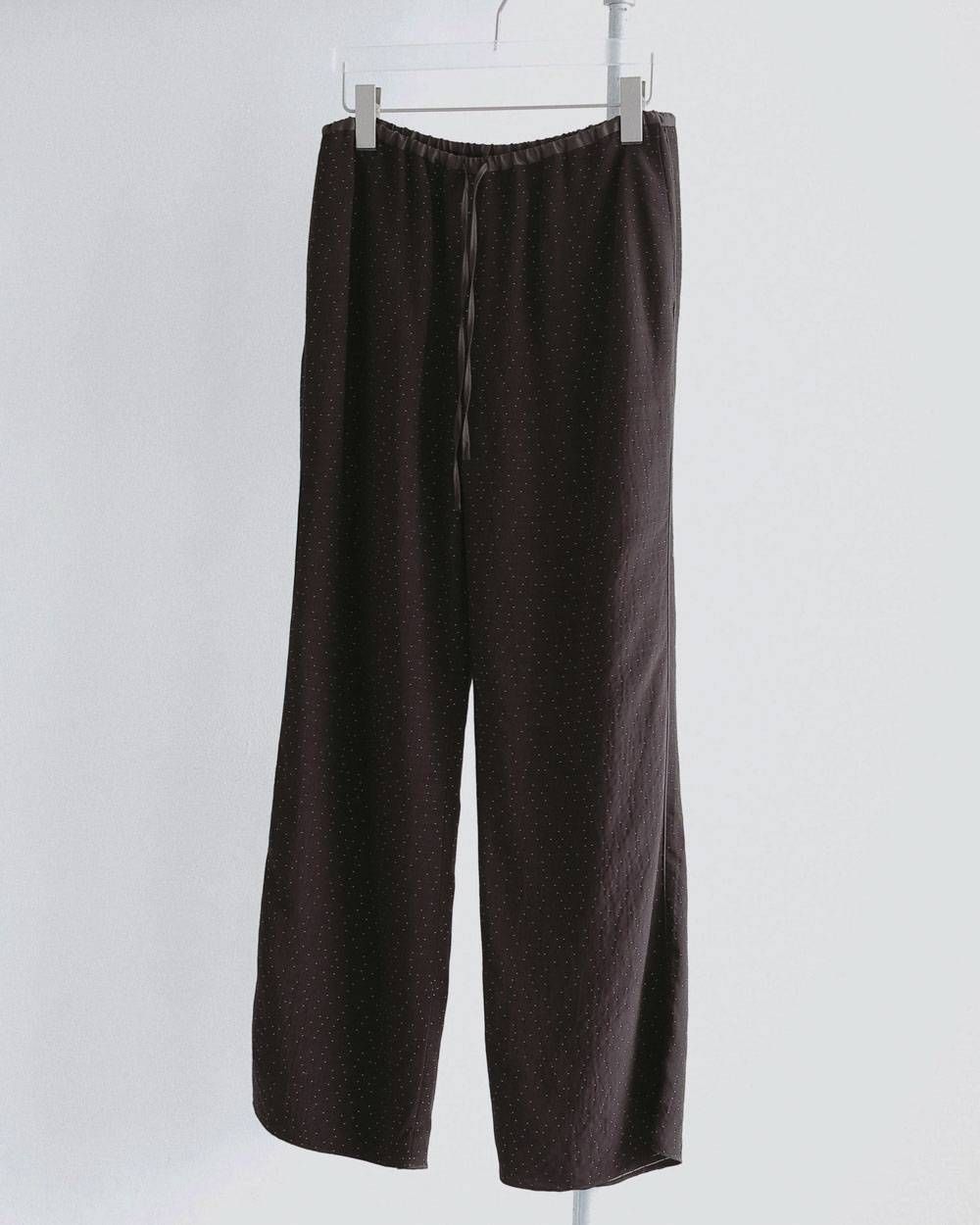 ドットジャガード ラフパンツ (ブラウン) Dotjacquard Rough Pants (Brown) / 27SS