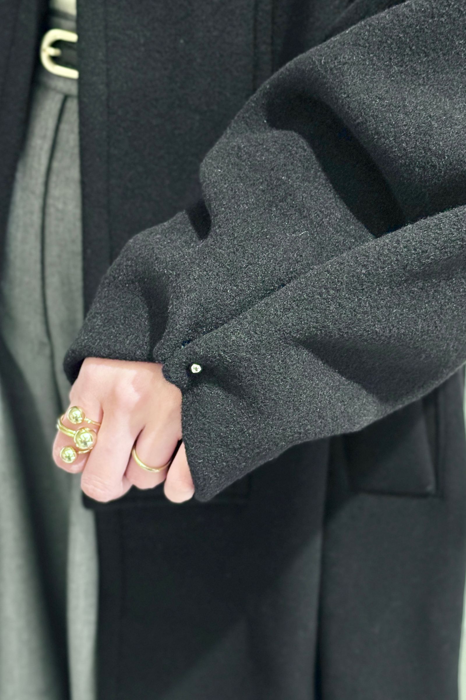 Cuff pierce coat / カフピアス コート (ブラック)