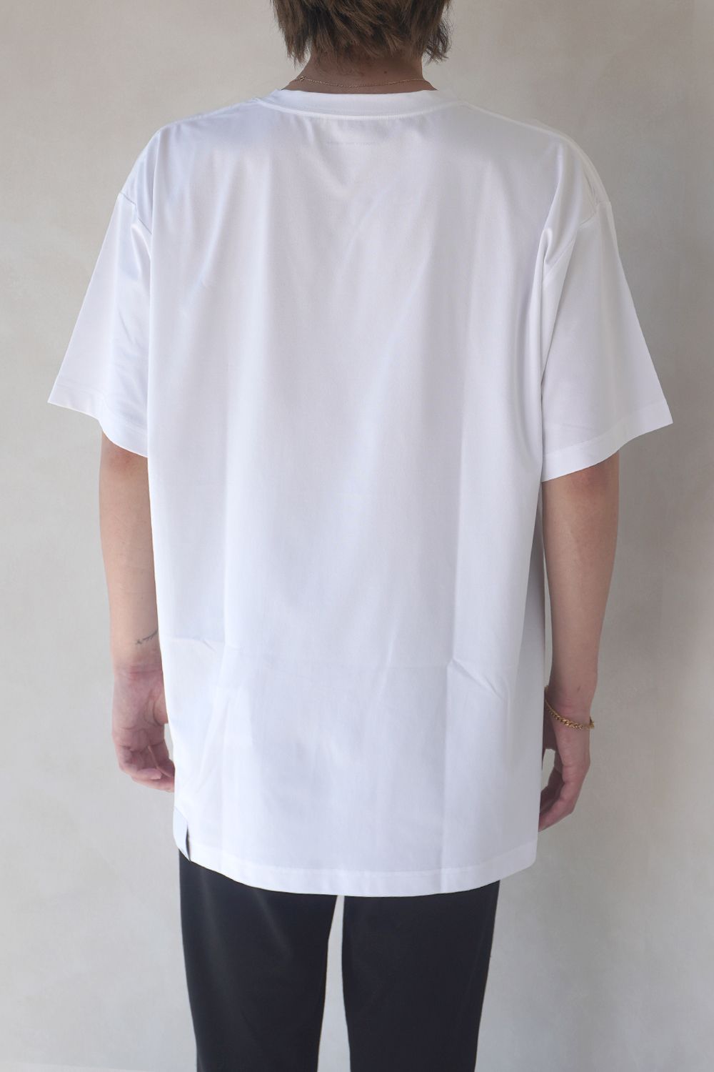 DRY TOUCH OVERSIZED T-SHIRTS / ドライタッチ オーバーサイズ Tシャツ (ホワイト) / ユニセックス