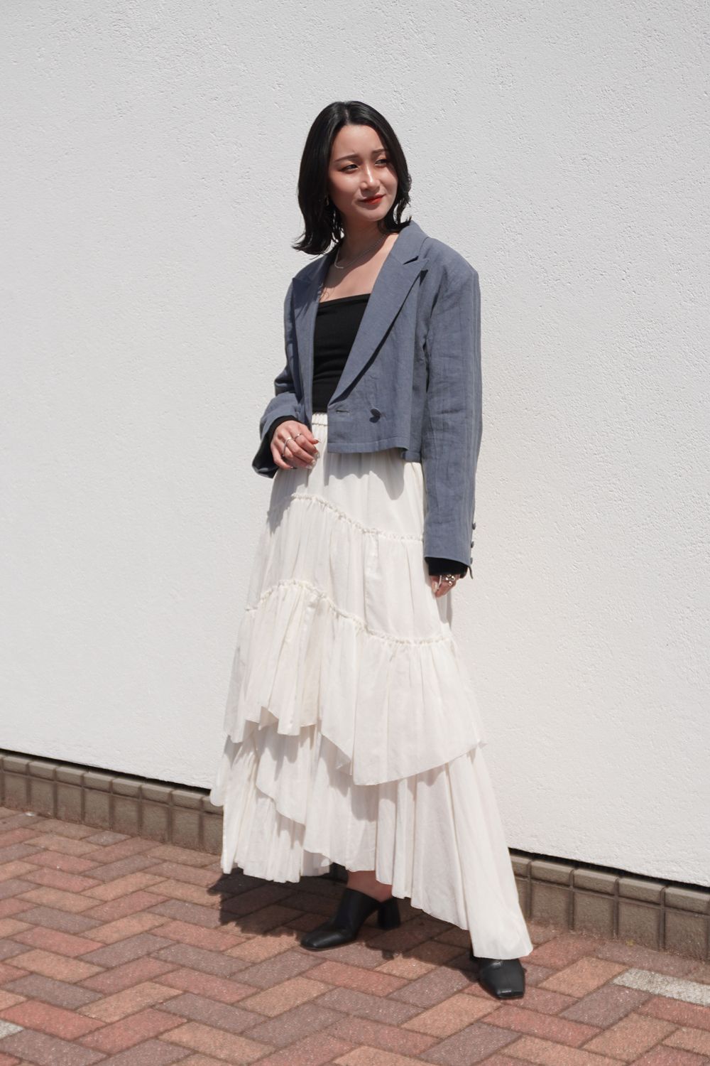 CASA FLINE - 【1番人気】COTTON TIERED SKIRT / コットン