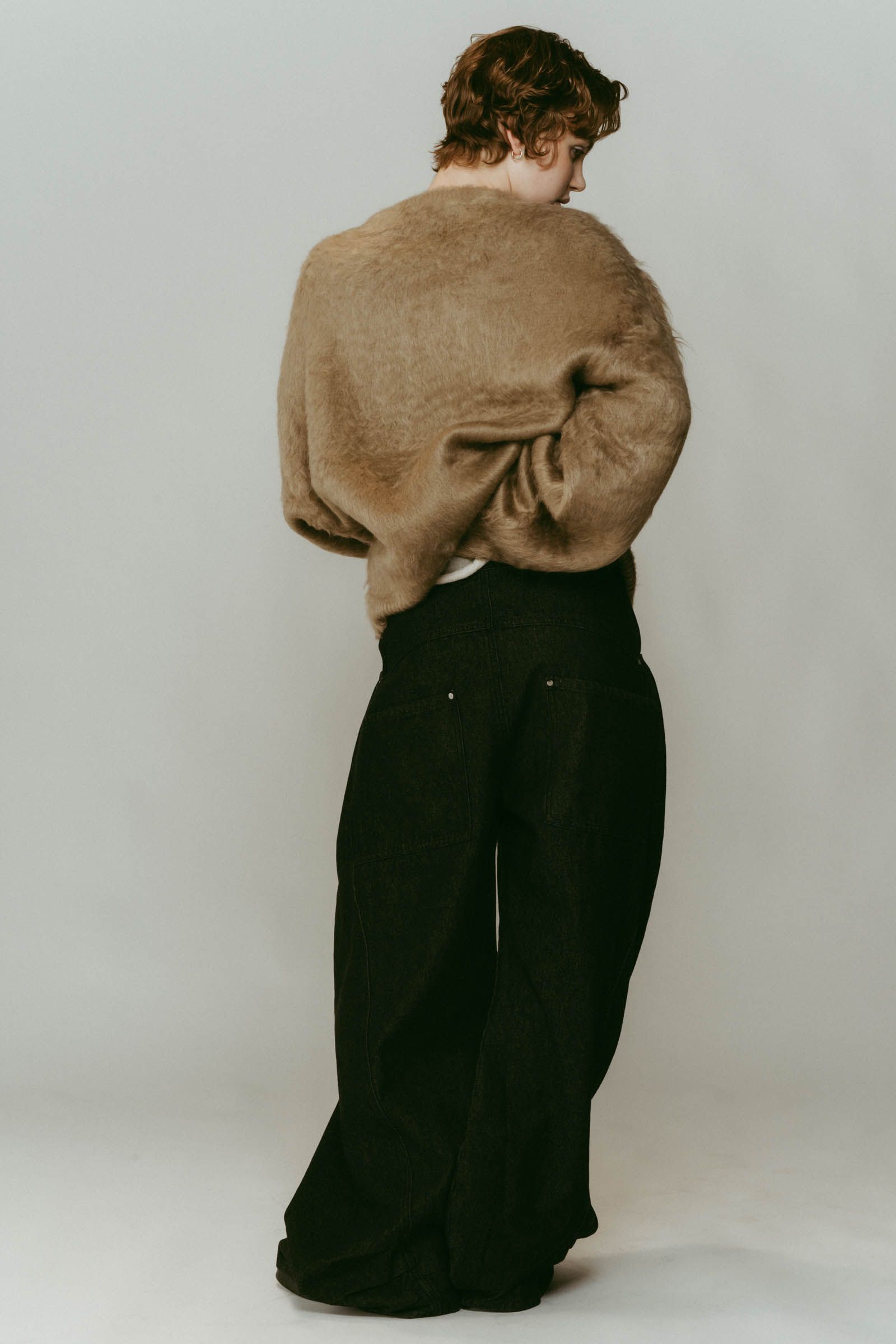 dalmatian shaggy knit(unisex) / ダルメシアン シャギーニット (ベージュ) / 25AW