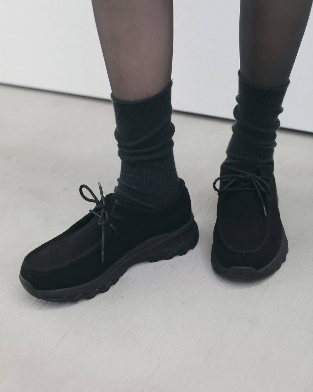 エコスエードモカシン (ブラック) Eco Suede Moccasin (Black) / 26AW 【6月29日まで期間限定予約】