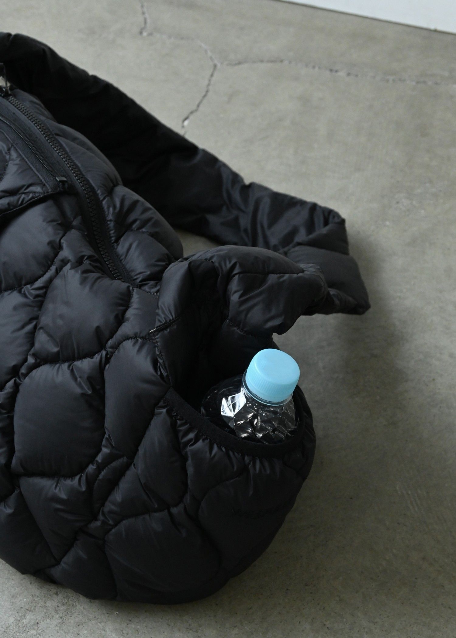 【TAION × WILLFULLY】quilting shoulder down bag / タイオンコラボ キルティングショルダーバッグ (ブラック) / 25AW /