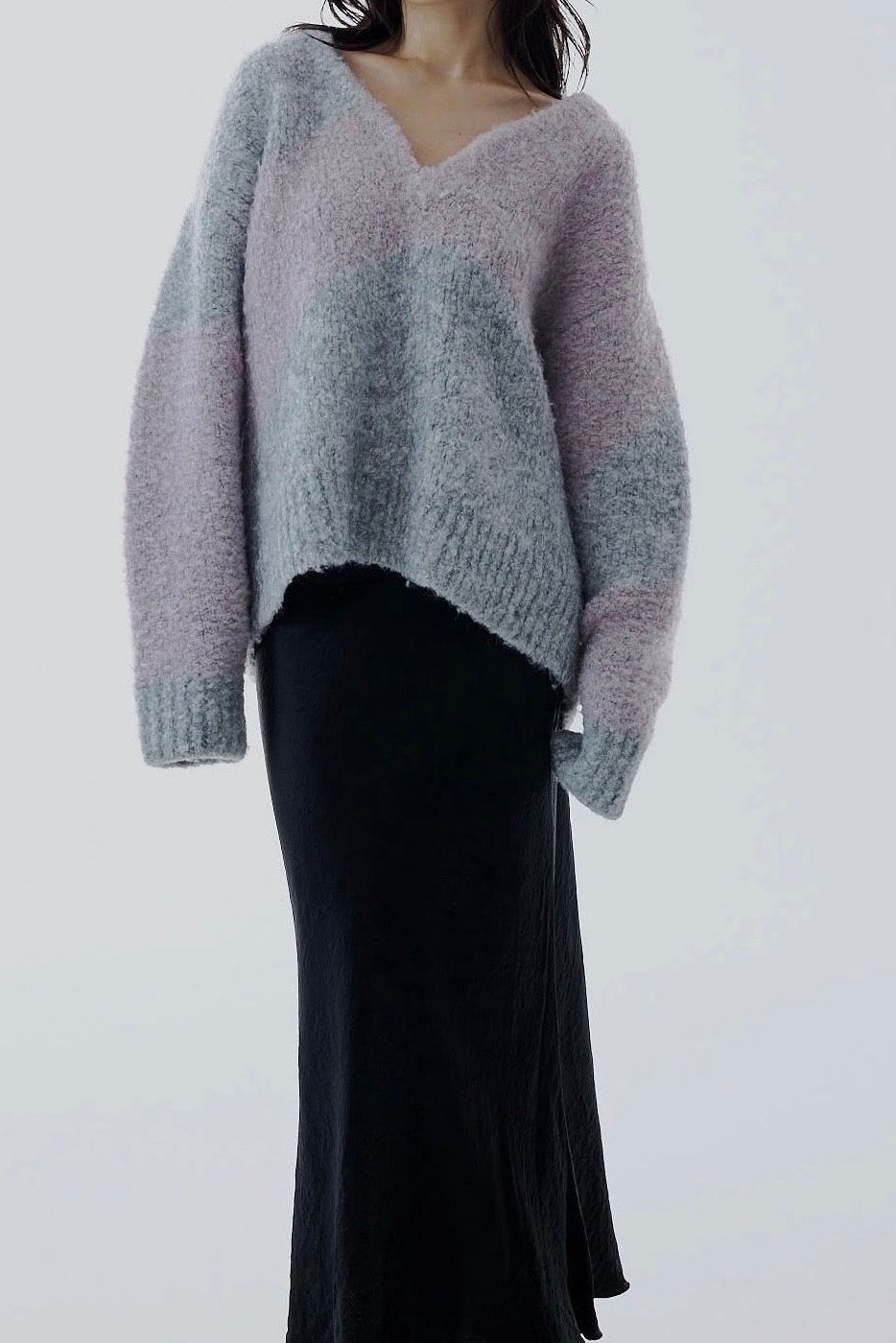 Are curve art knit (グレー)