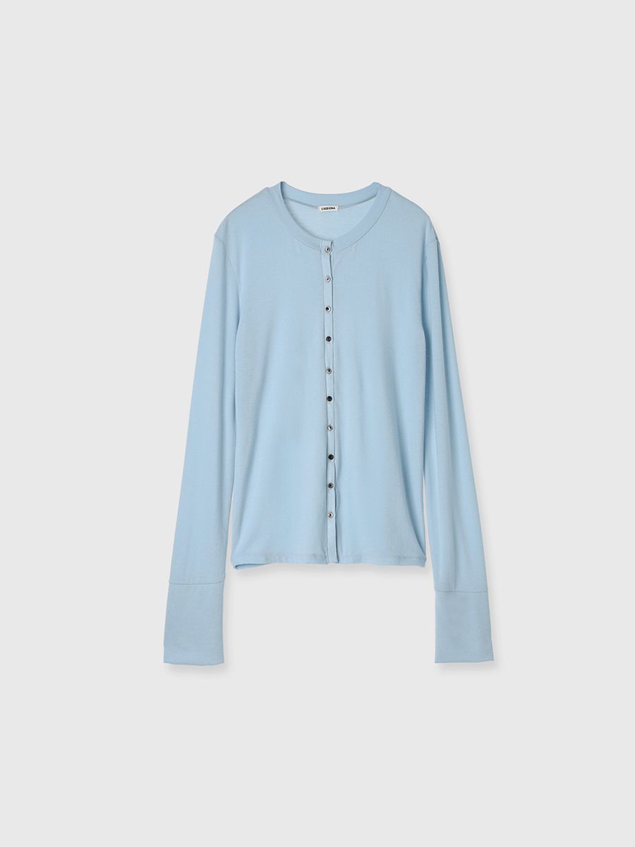 【25SS】SMOOTHY CARDIGAN / スムージーカーディガン (サックス)