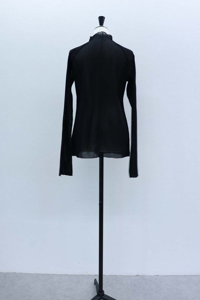 コットンチュールロンT (ブラック) Cotton Tulle Long-Sleeve Tee (Black) / 26AW