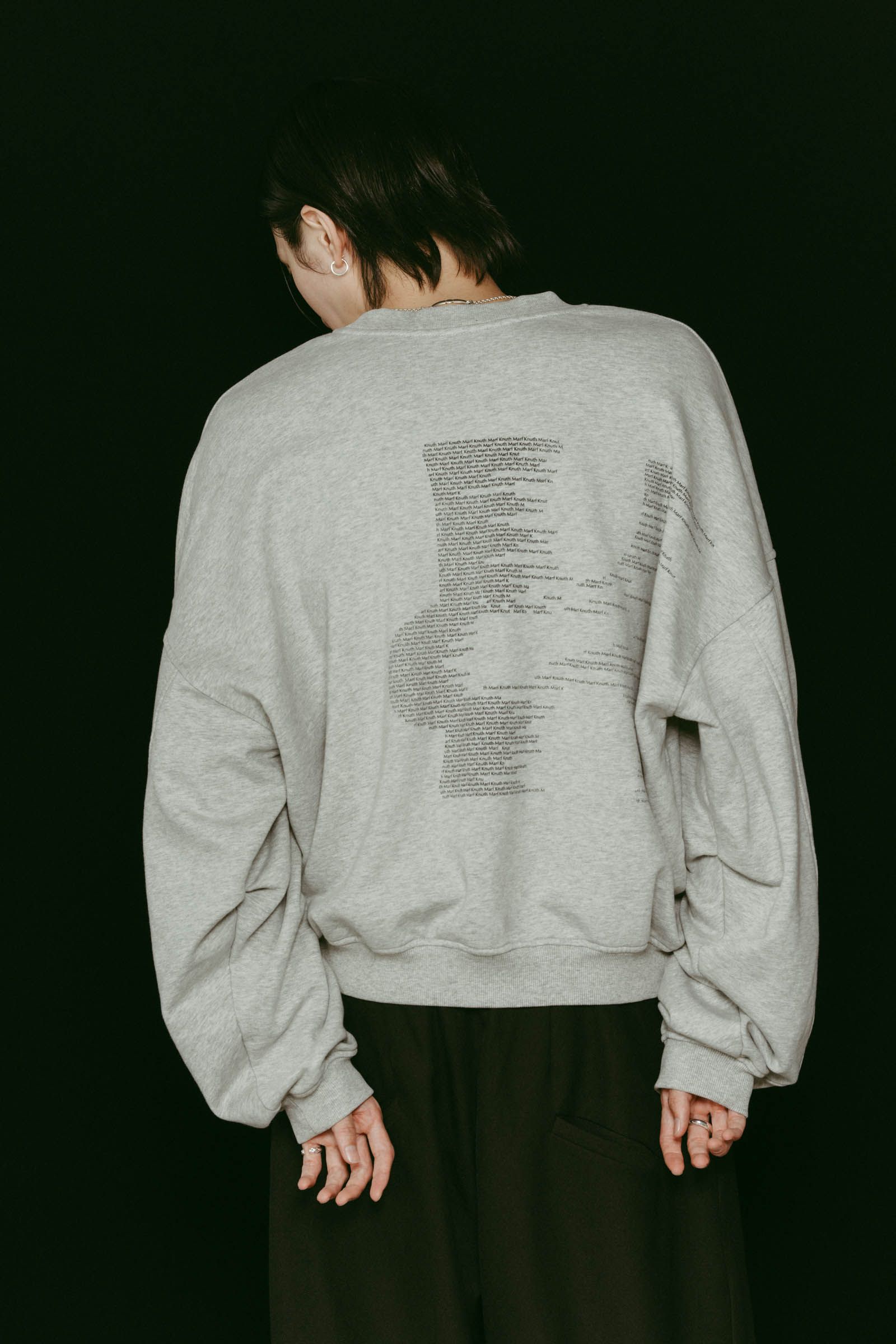 Kerror design sweat(unisex) / Kエラーデザイン スウェット (グレー) / 25AW