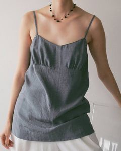 ドットジャガード キャミソールトップス (アイスブルー) Dotjacquard Camisole Tops (Iceblue) / 27SS