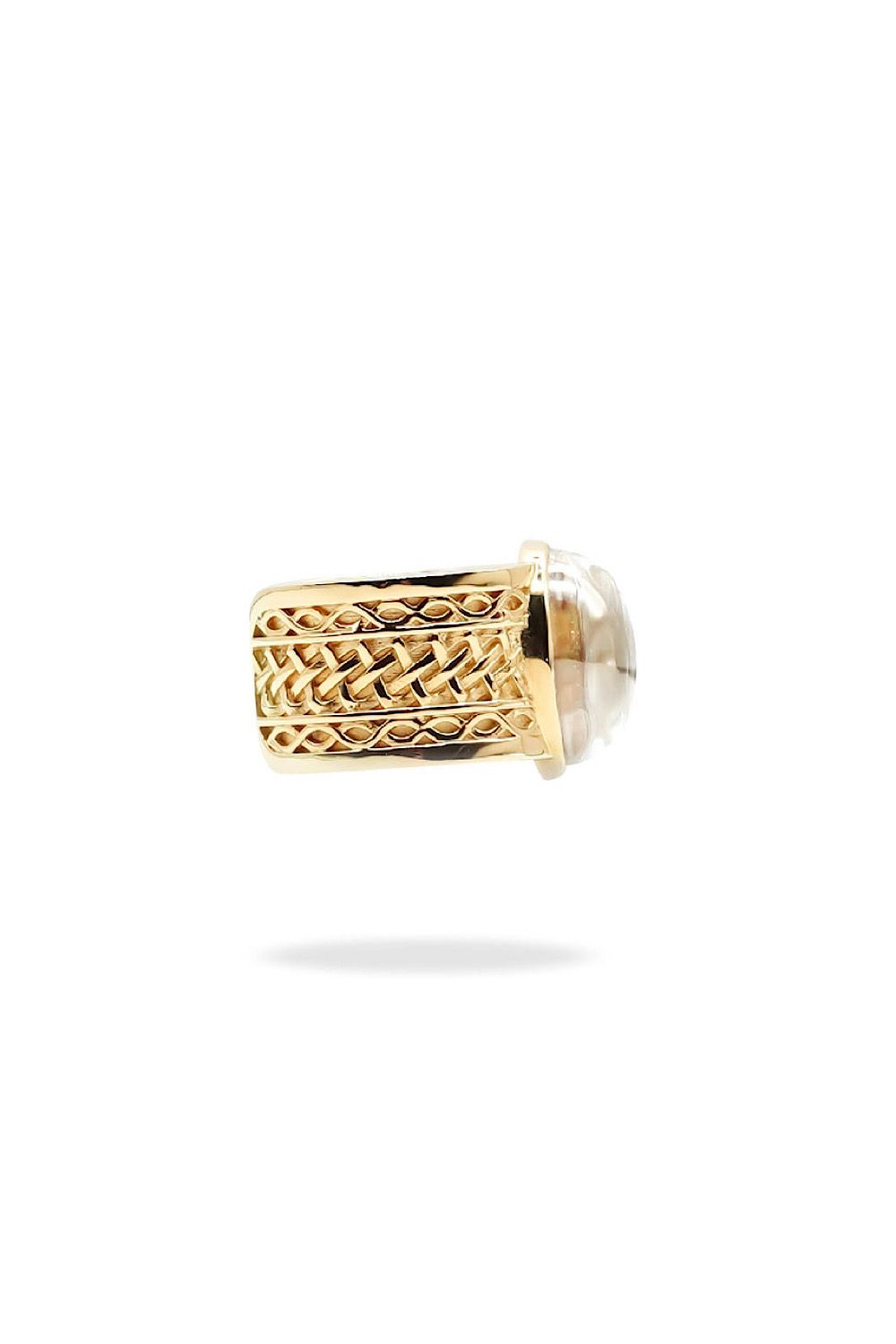 ARCHAIC MURAL MOISSANITE RING / アルカイック ミューラル モアサナイト リング STERLING SILVER 925 (ゴールドベルメイユ)
