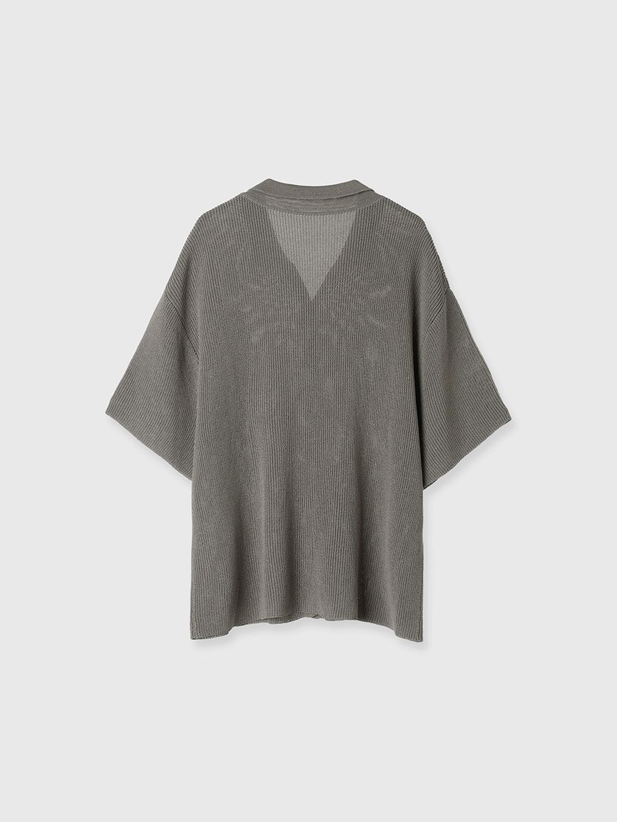 CREDONA ACETATE KNIT SHIRTS/アセテートニットシャツ CREDONA ACETATE KNIT SHIRTS/アセテートニットシャツ