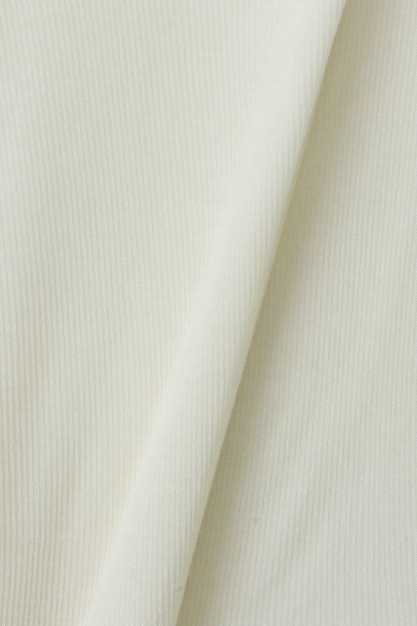 【25SS】TENCEL CASHMERE RIB LONG SLEEVE T-SHIRT / テンセルカシミヤリブロンT (エクリュ)