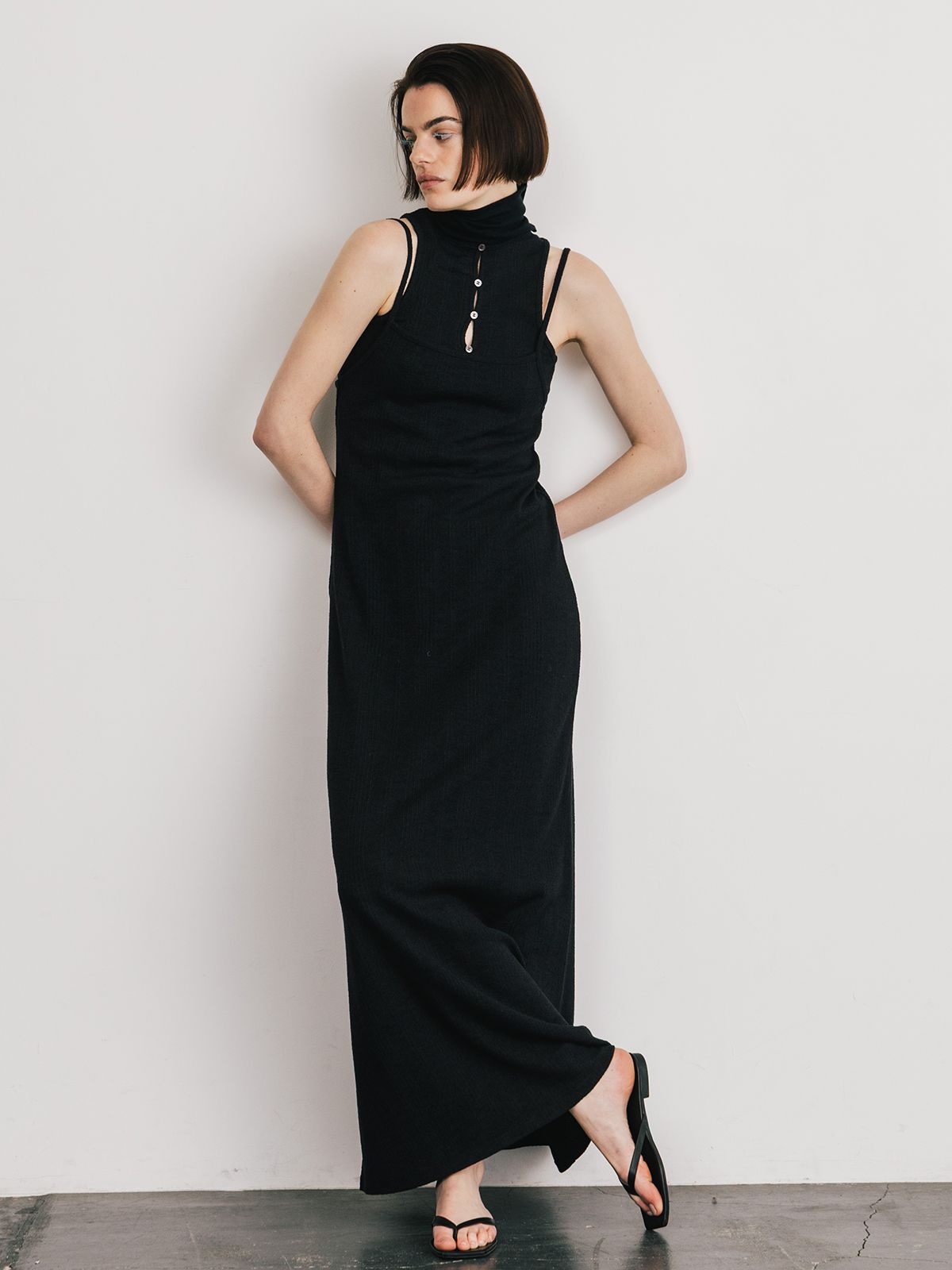 CREDONA - 【25SS】SLAB RIB TANK SET DRESS / スラブリブ