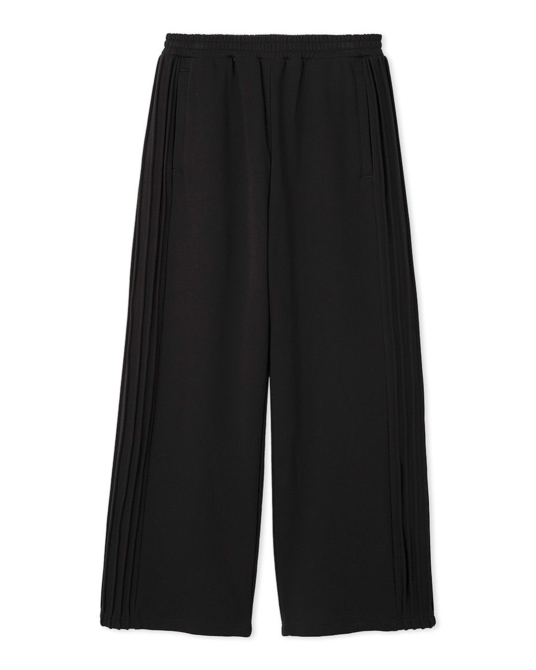 pin tuck sweat pants / ピンタックトスウェットパンツ (ブラック) / 25AW