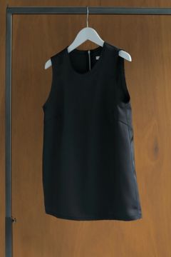 Satin Tanktop / サテンタンクトップ (ブラック)