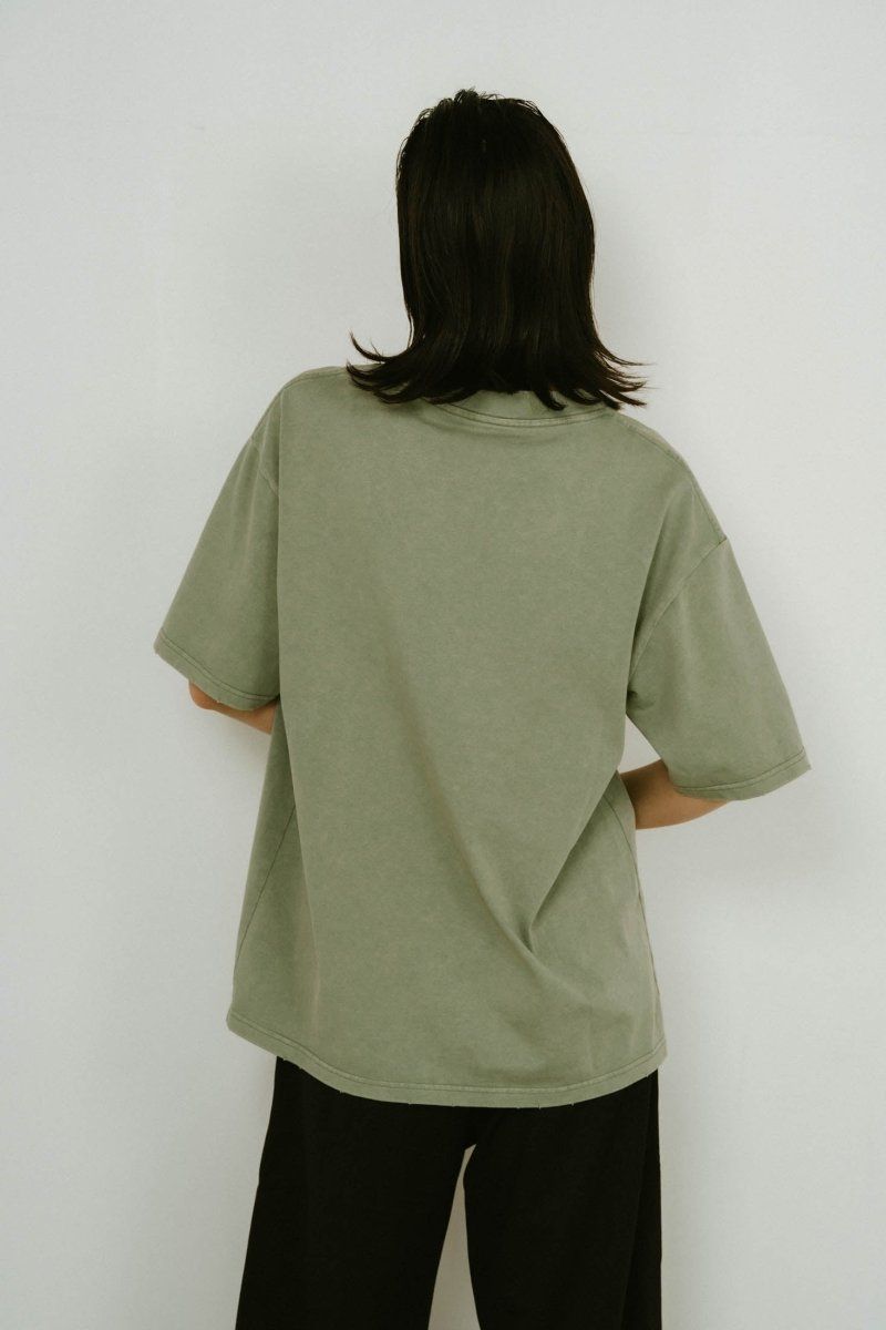 K error design T shirt(unisex) / Kエラーデザイン Tシャツ (モスグリーン) / 25SS