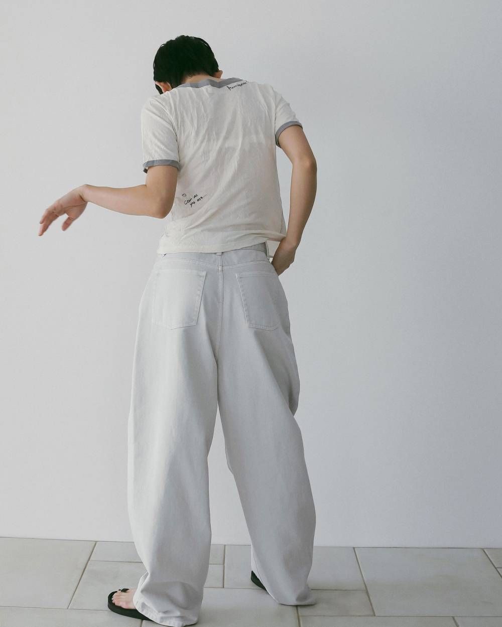 Wide Cocoon Denim / ワイドコクーン デニムパンツ (L/gray) / 26SS