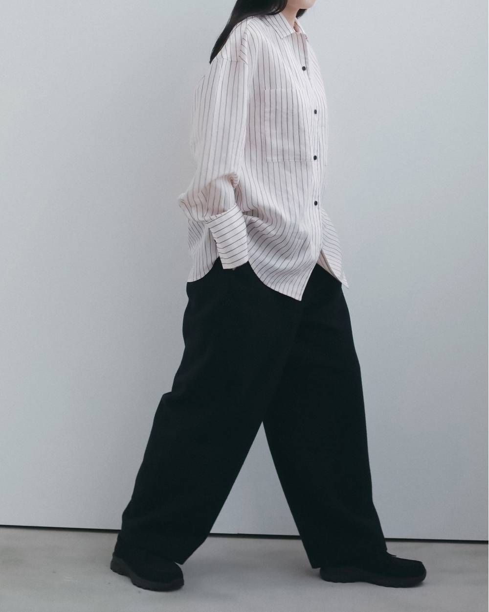 ウールコクーンパンツ (ネイビー) Wool Cocoon Pants (Navy) / 26AW 【6月29日まで期間限定予約】