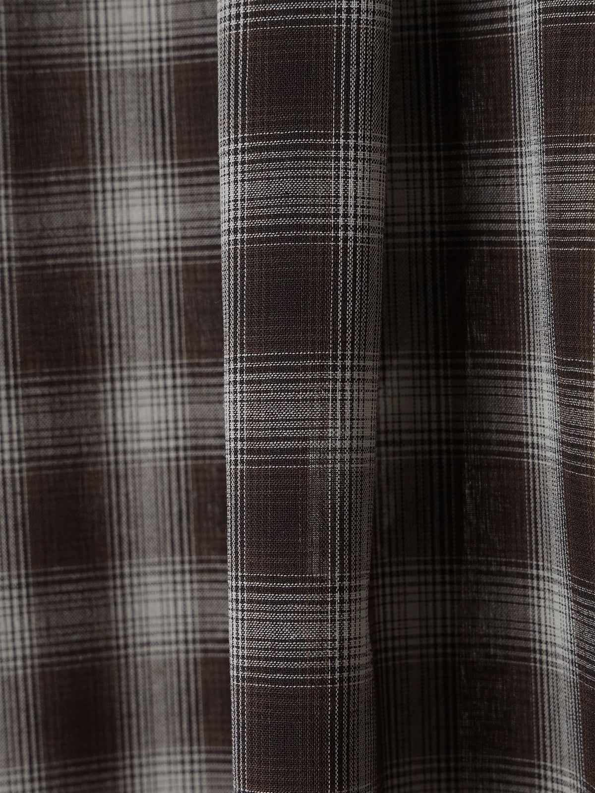 【25AW】SHEER CHECK SHIRT JACKET / シアーチェックシャツ (ブラウン)