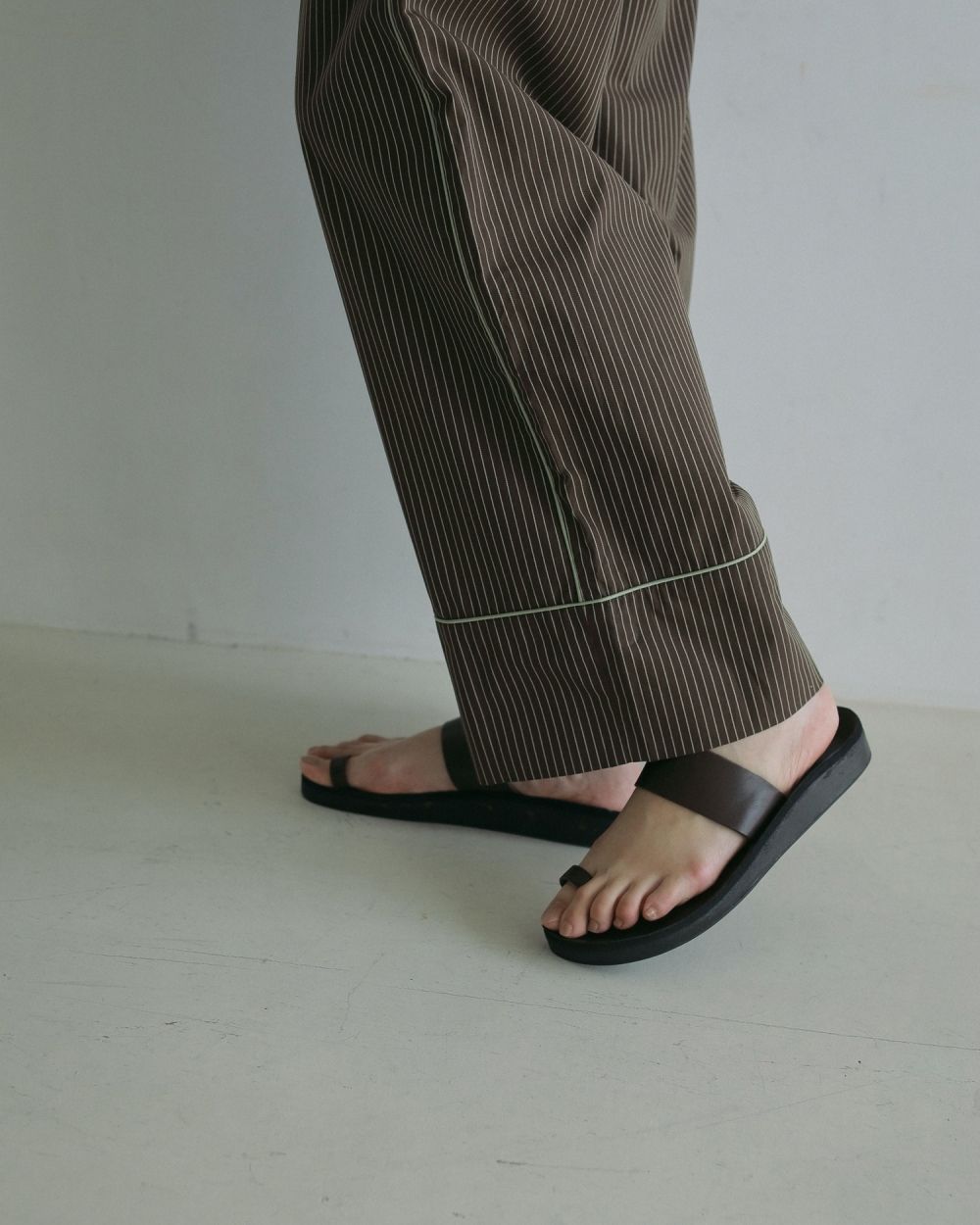 Stripe Pajamas Pants / ストライプ パジャマパンツ (ブラウン)