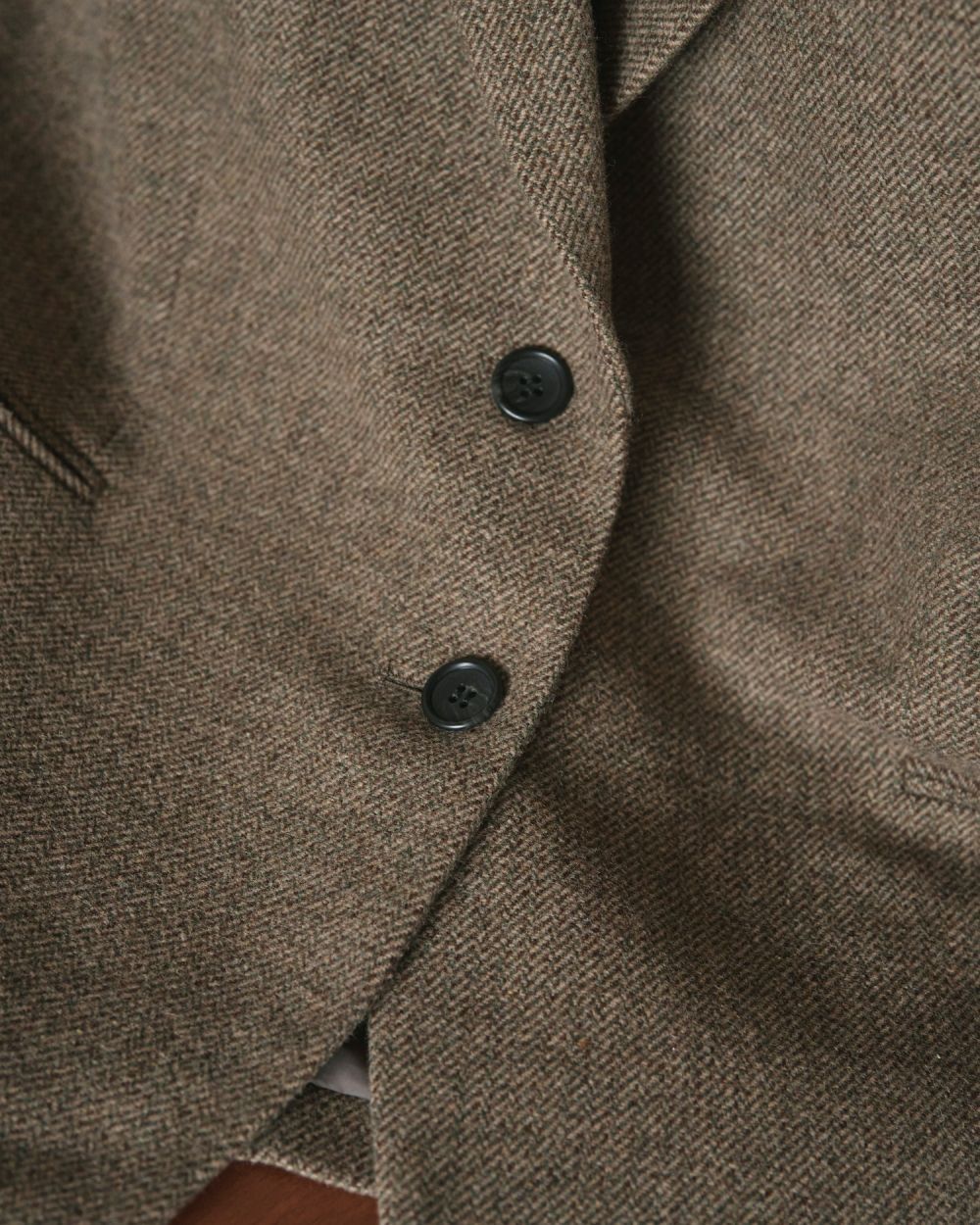 【25AW】Herringbone Wool Jacket / ヘリンボーン ウールジャケット (ベージュ)