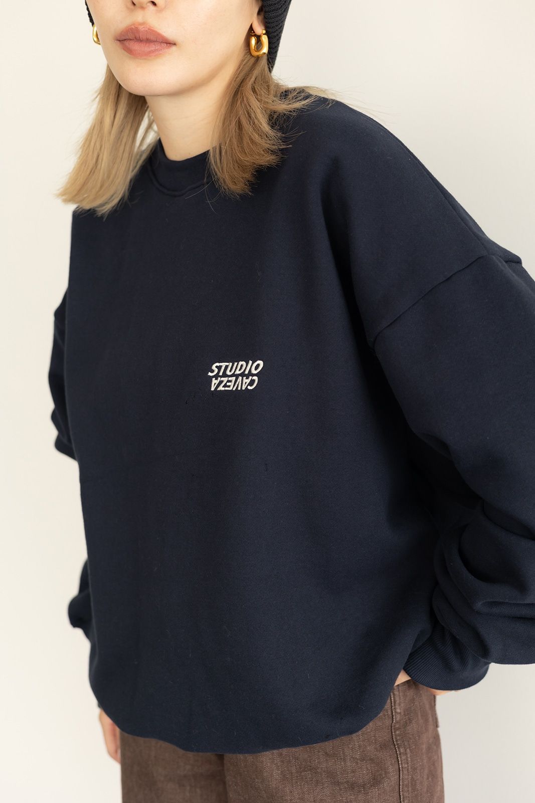CAVEZA ROSSO - STUDIO CAVEZA スウェットトップス (ネイビー