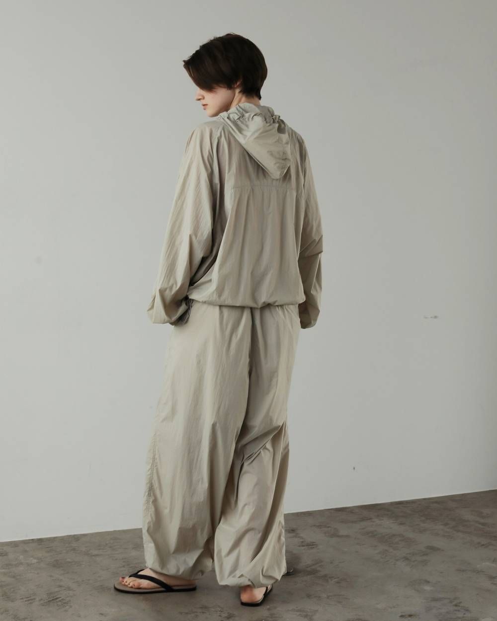 シアートラックブルゾン (オートミール) Sheer Track Blouson (Oatmeal) / 27SS