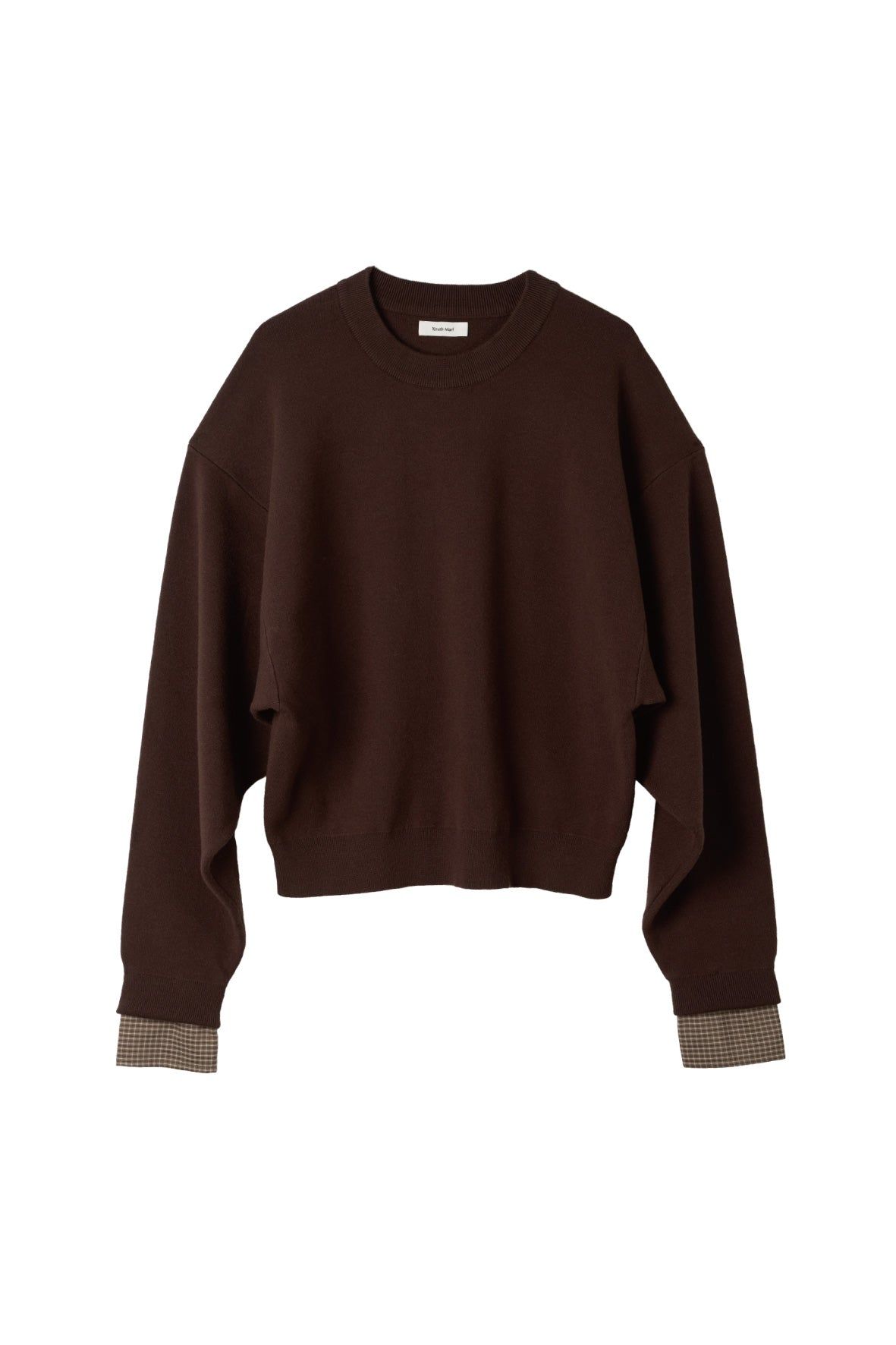 【UNISEXサイズ】2ウェイ ノームコア ニット (ブラウン) 2way cuffs normcore knit(unisex) (Brown) / 26AW