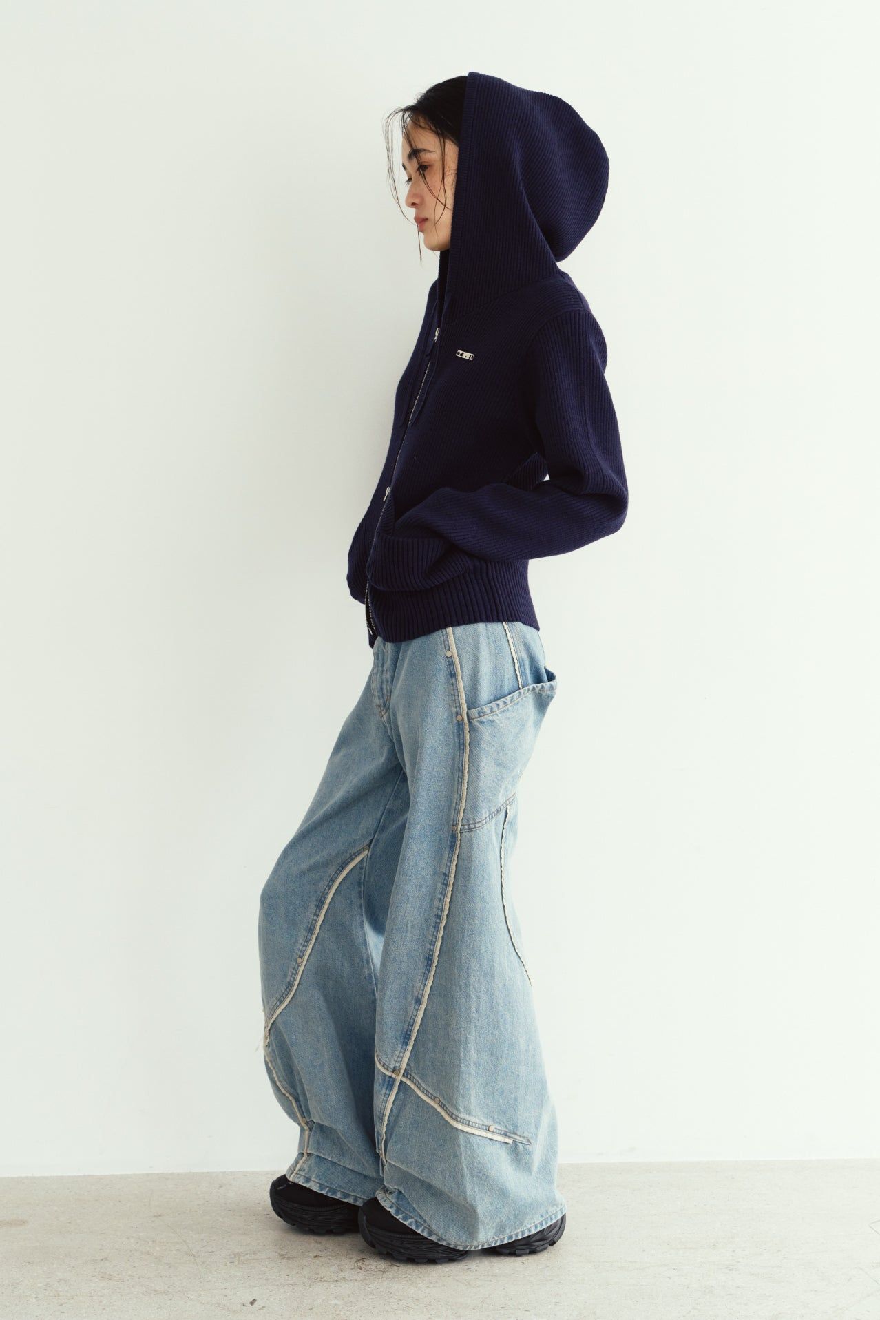 カーブ ユーティリティデニムパンツ (ブルー) curve utility denim pants(unisex) (Blue) / 26AW