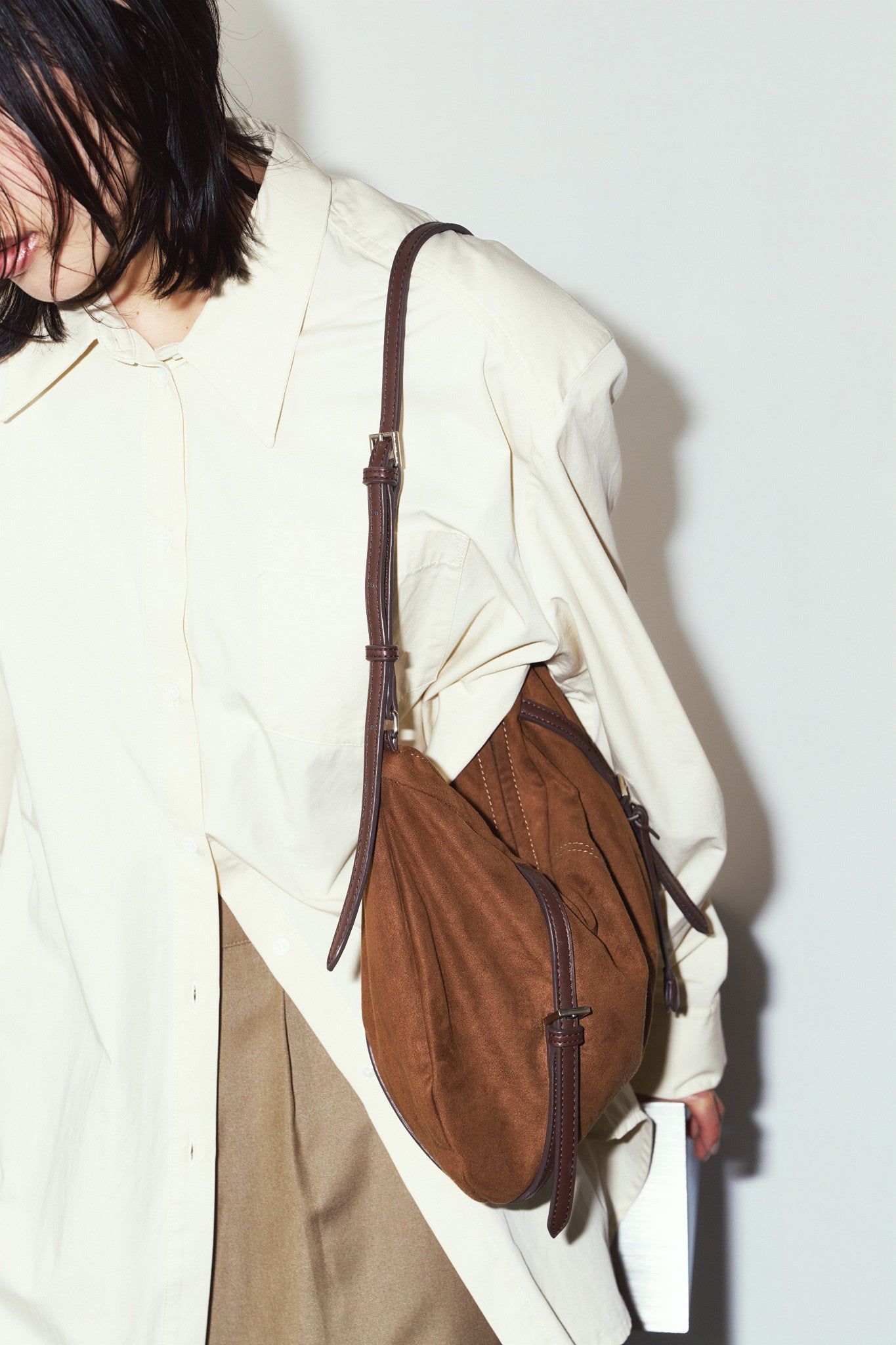 スエード ムーンバッグ (ブラウン) suede moon bag (Brown) / 26AW