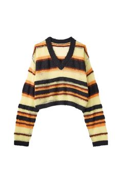 double-faced border knit / ダブルフェイス ボーダーニット (Yellow) / 26SS